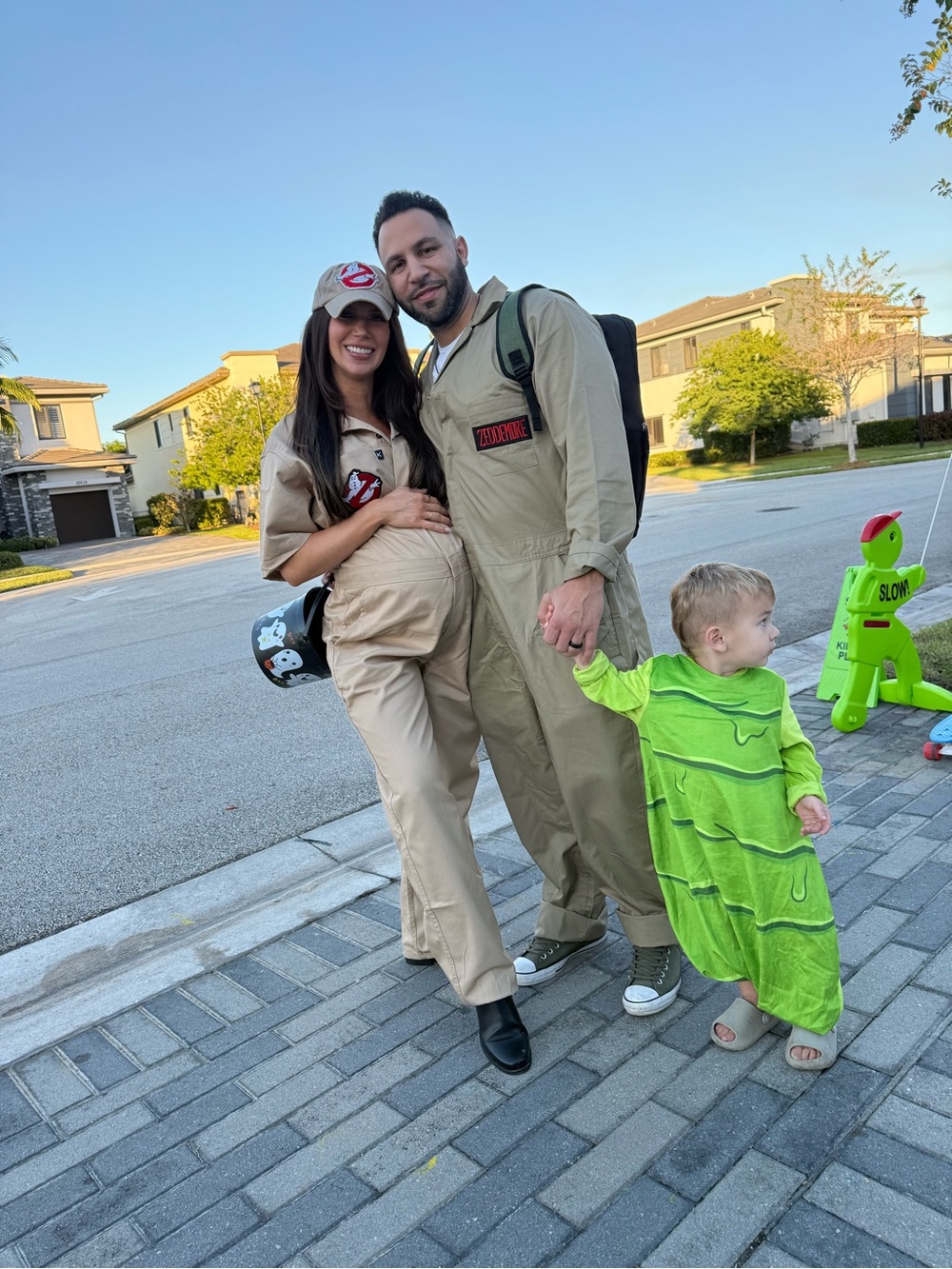 Couple's Ghostbusters Costume Jumpsuits - Khaki